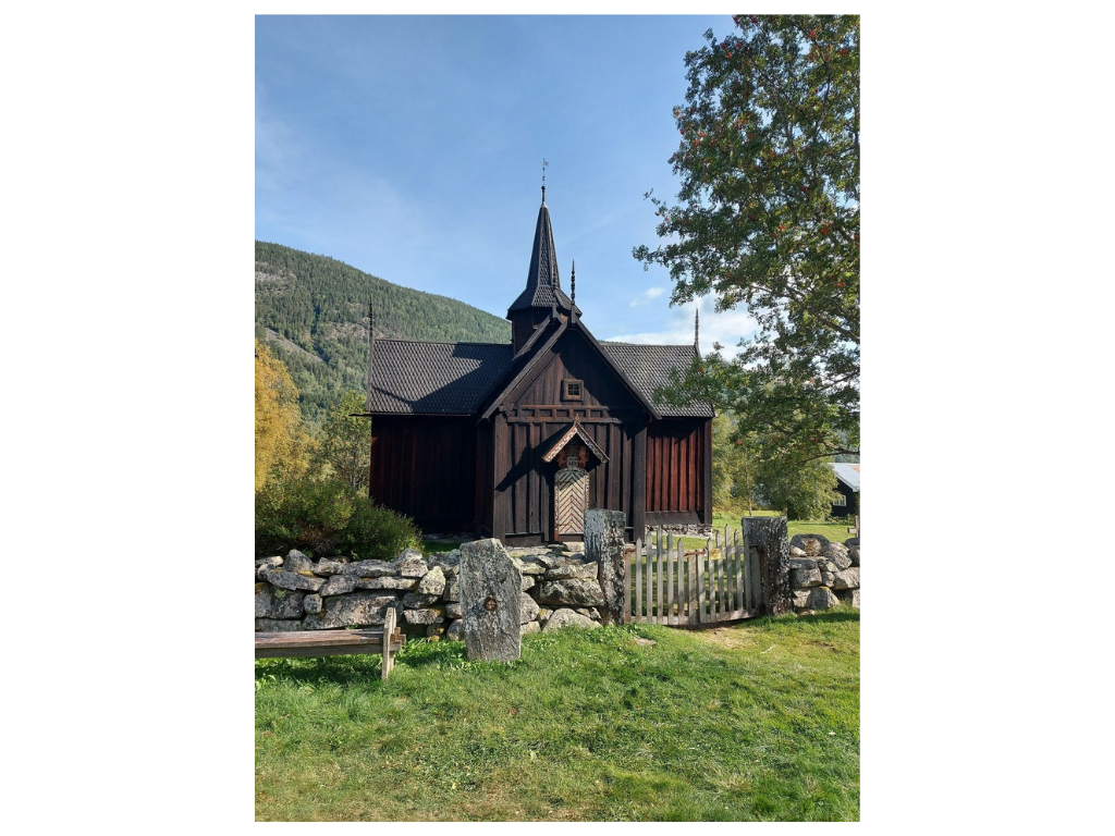 Bildet er av en stavkirke