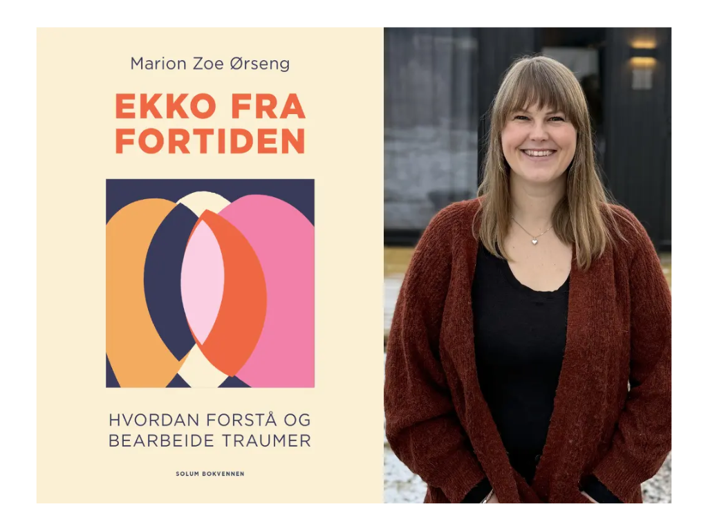 Bokomslag Ekko fra fortiden og portrettfoto av Marion Zoe Ørseng