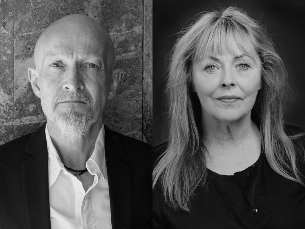 Portrett av Lars Saabye Christensen og Tove Nilsen
