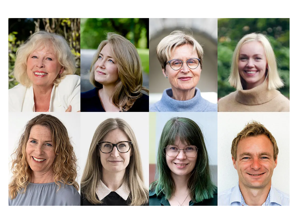 Lise Fjeldstad, Anna Helle-Valle, Inger-Hilde Nordhus, Elisabeth Flo-Groeneboom, Ingrid Hyldmo, Kristine Sirevåg, Silje Haukenes Stavestrand og Anders Martin Fjell.