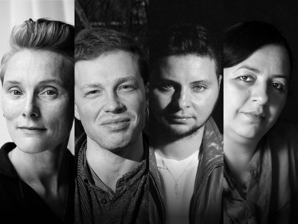Portrett av Somaya el Sousi, Kristin Berget, Wesam Almadani og Bendik Vada