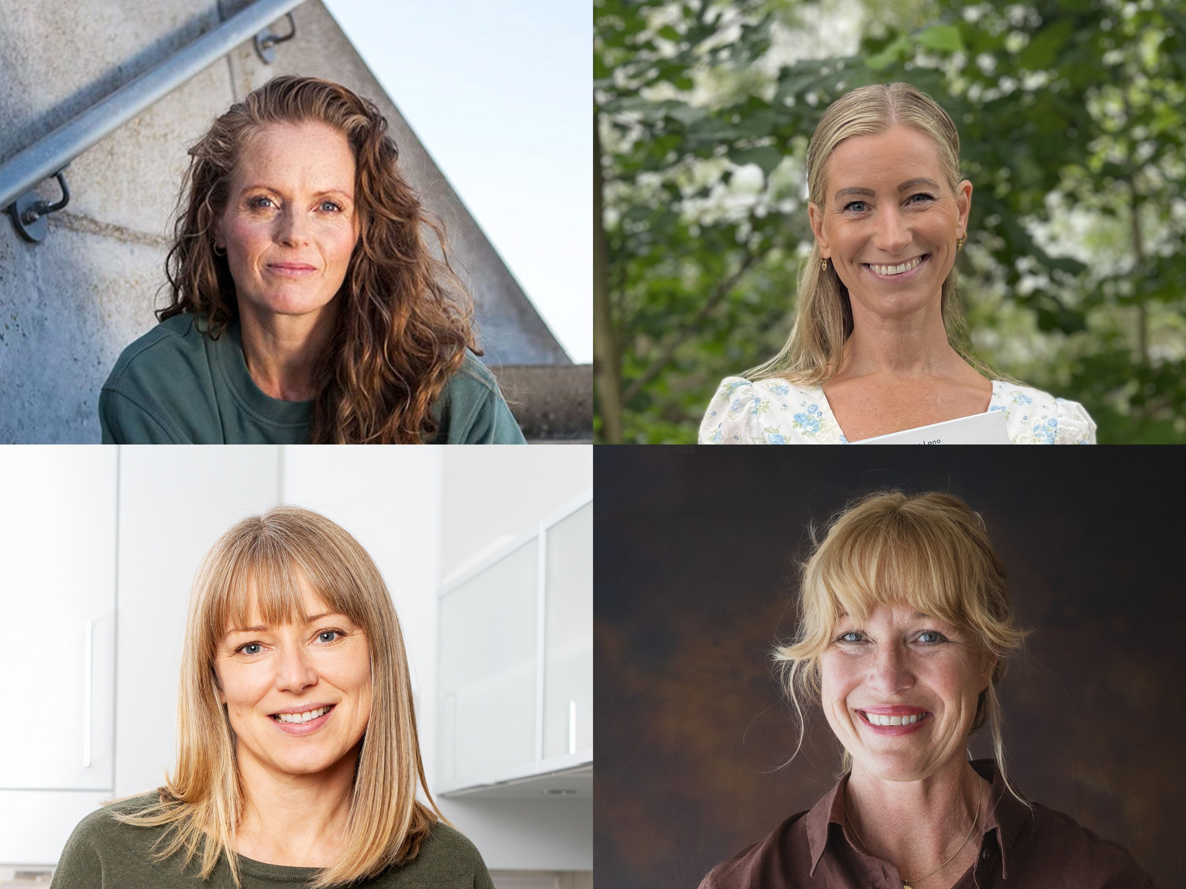 Fra øverst til venstre: Elin Solheim, Annette Løno, Marit Kolby og Siv Hauge