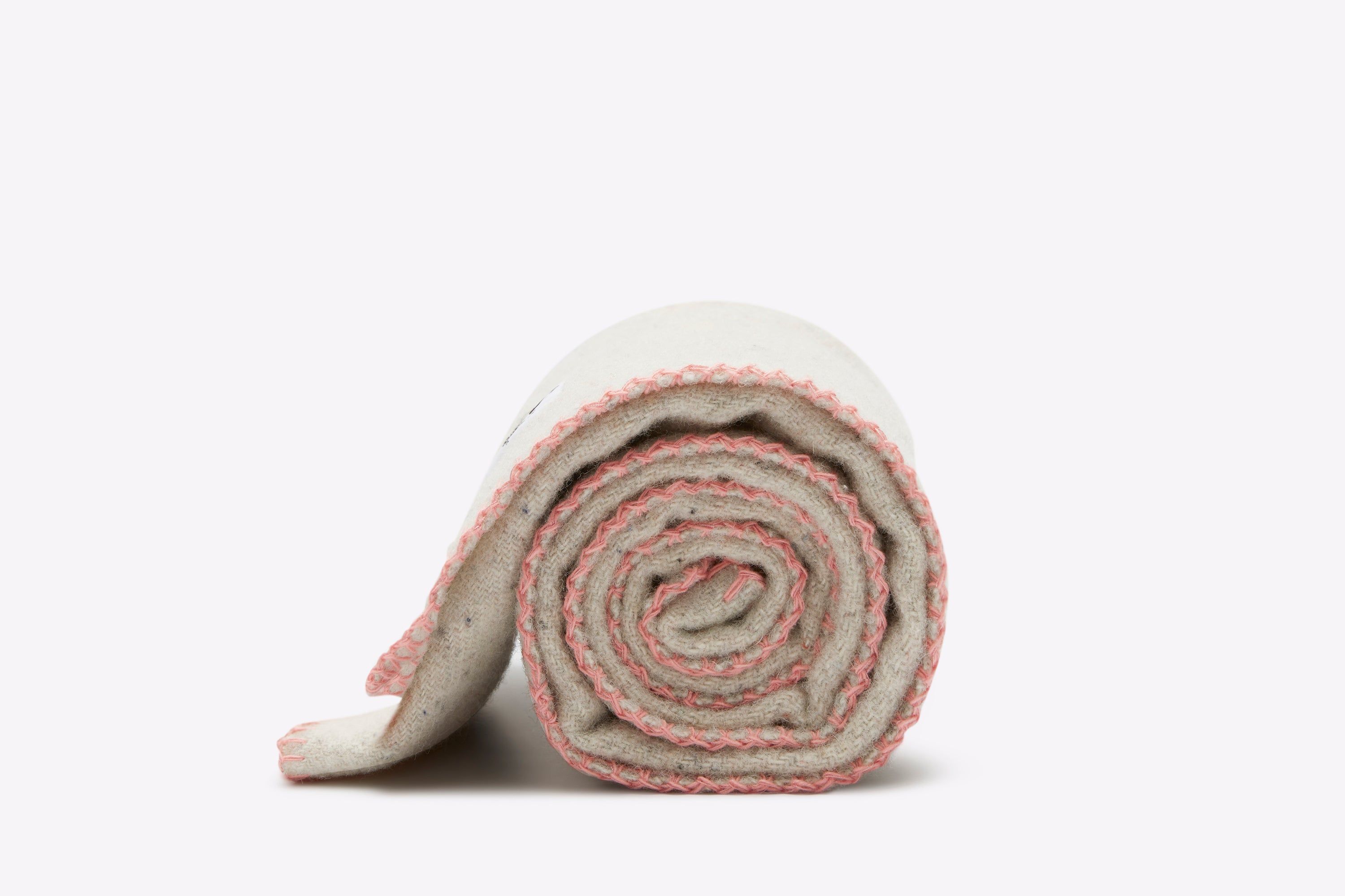 リサイクル ウール ブランケット 無染色 ピンク ベビー 毛布