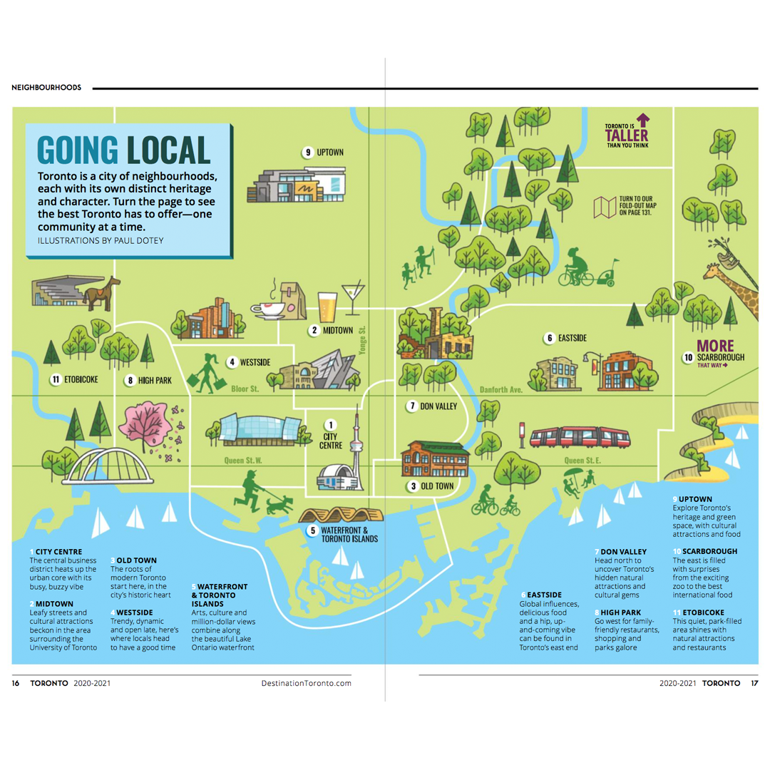 toronto tourism map