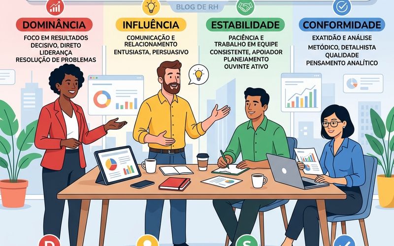 Guia Definitivo: O Que é a Metodologia DISC e Como Interpretar os 4 Perfis Comportamentais (Para RH e Liderança)