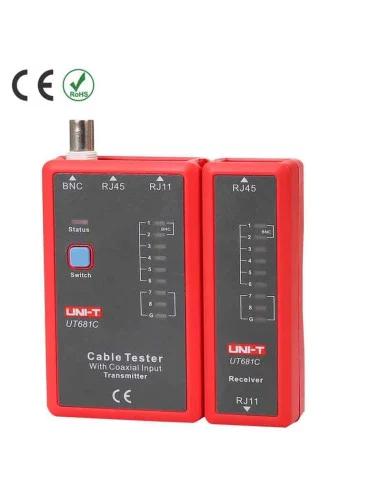 Probador cable Red RJ11 RJ45 BNC UT681C