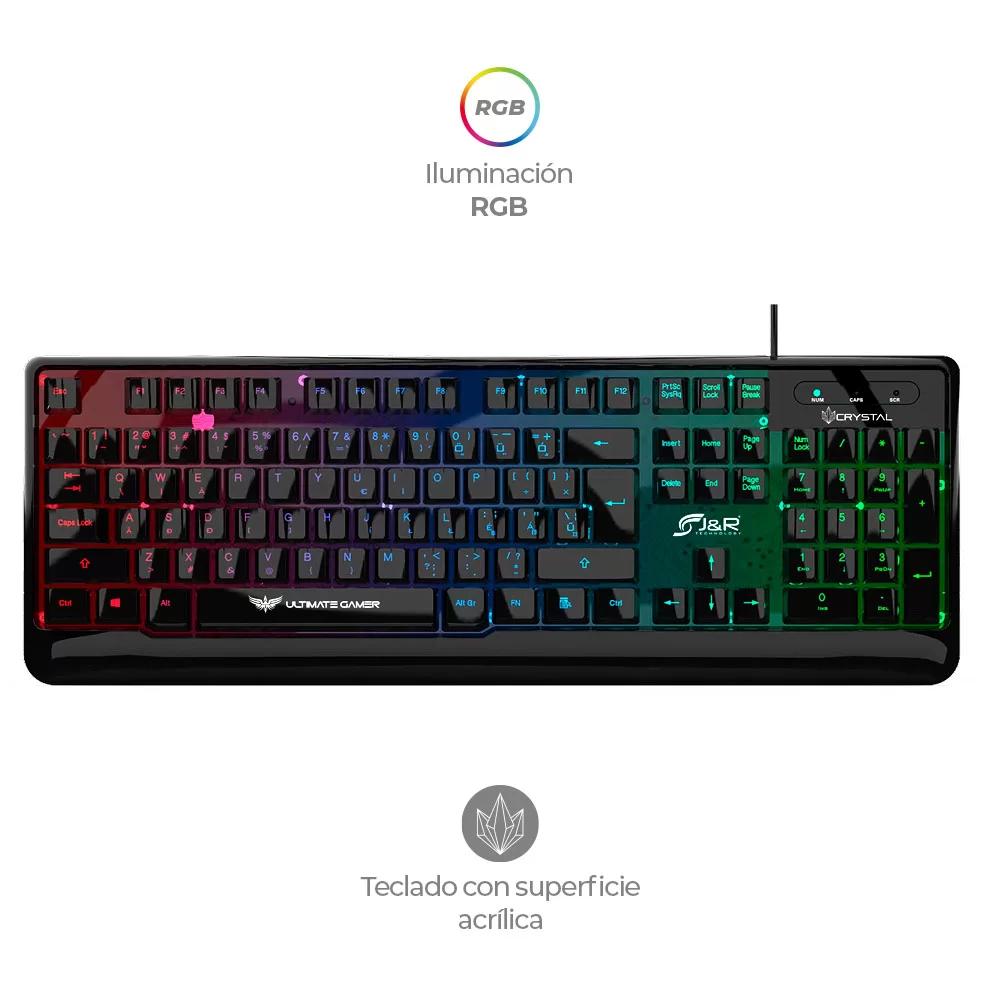  TECLADO GAMER CRYSTAL TGMJR-015 