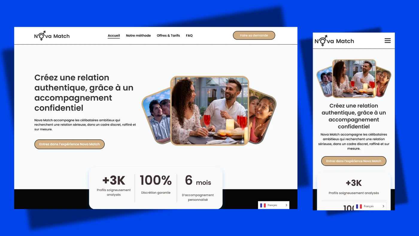 Création de Site web Professionnel — vue 2