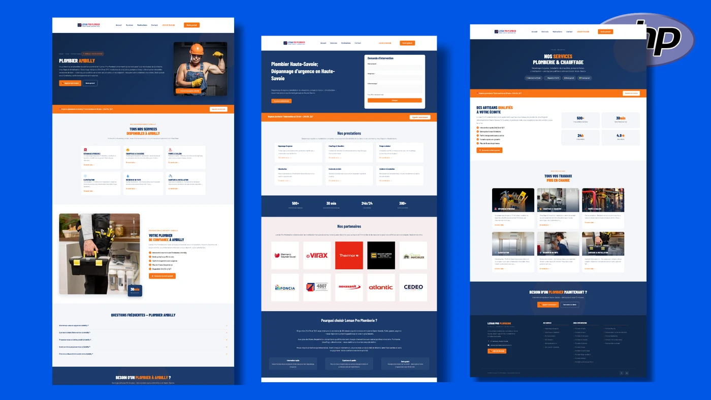 Création de site - Lemanpro plomberie — vue 2