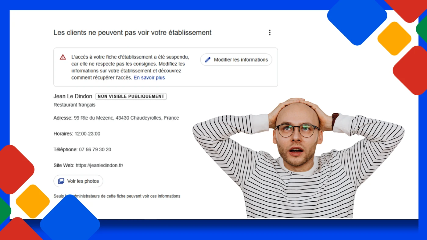 Auberge Jean le Dindon — Rétablissement et Optimisation Fiche Google Business