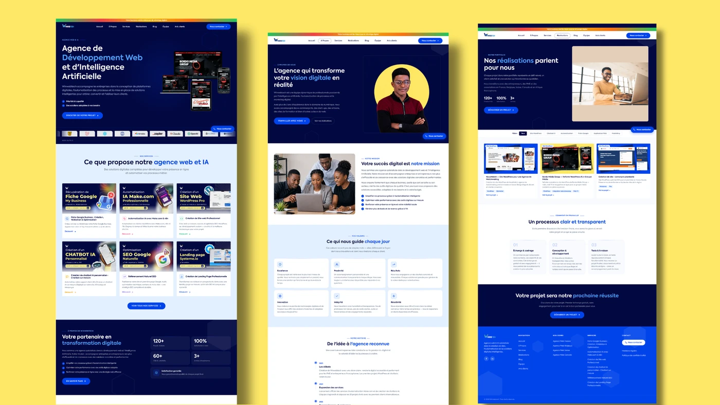 Winwebtech — Refonte Complète du Site de l'Agence — vue 2