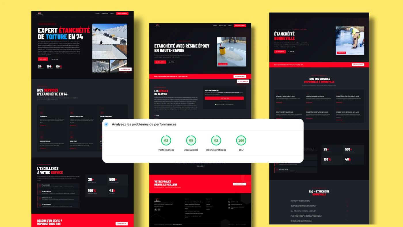 VR Étanchéité 74 — Site WordPress avec pages SEO locales — vue 2