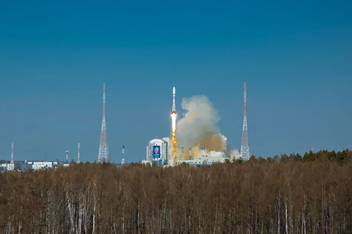 Запуск Союза с Космодрома Восточный