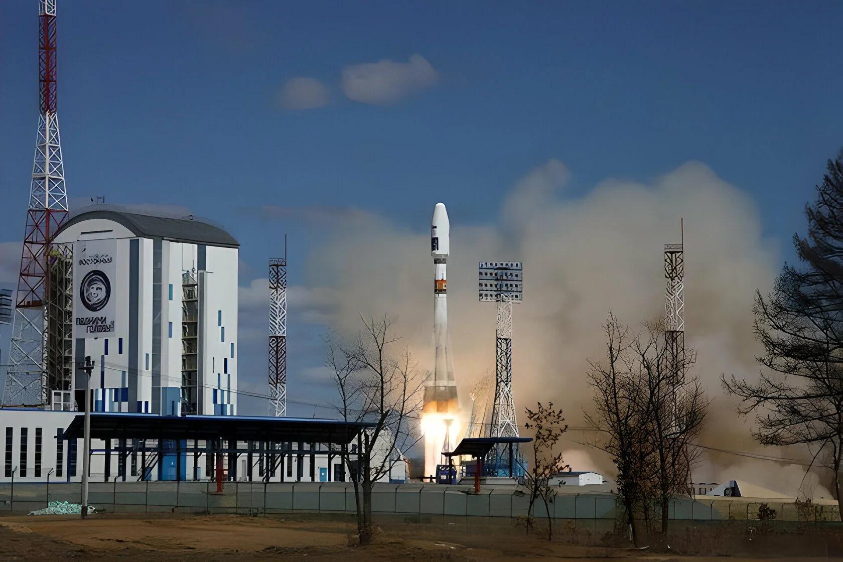 Запуск с космодрома Восточный