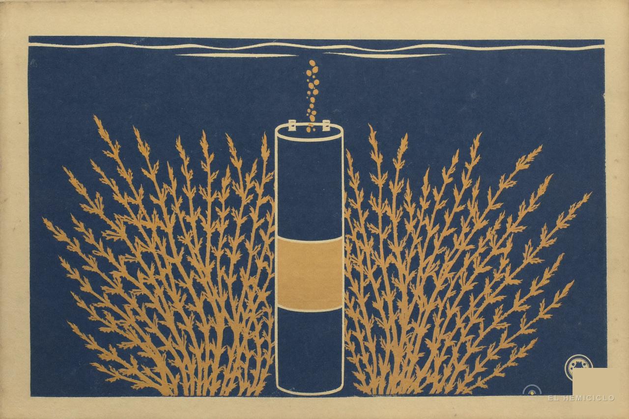 Ilustración estilizada con una batería cilíndrica rodeada de espigas de trigo dorado sobre fondo azul oscuro, simbolizando