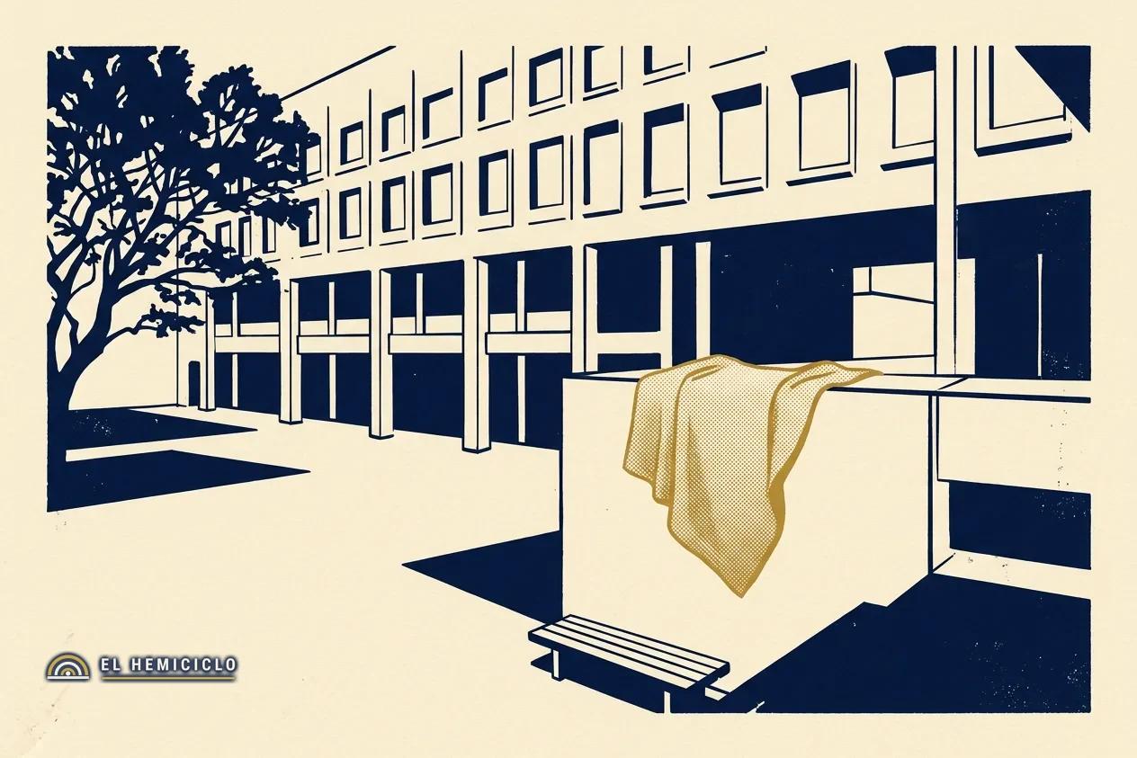Ilustración de El Hemiciclo · la UNAM y el manto protector de salud mental