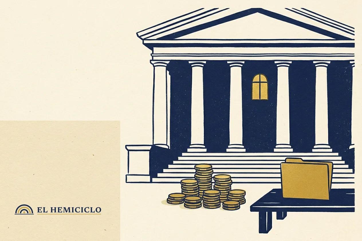 Ilustración de El Hemiciclo · el juzgado de Santa Ana y las cuotas de la deuda alimenticia