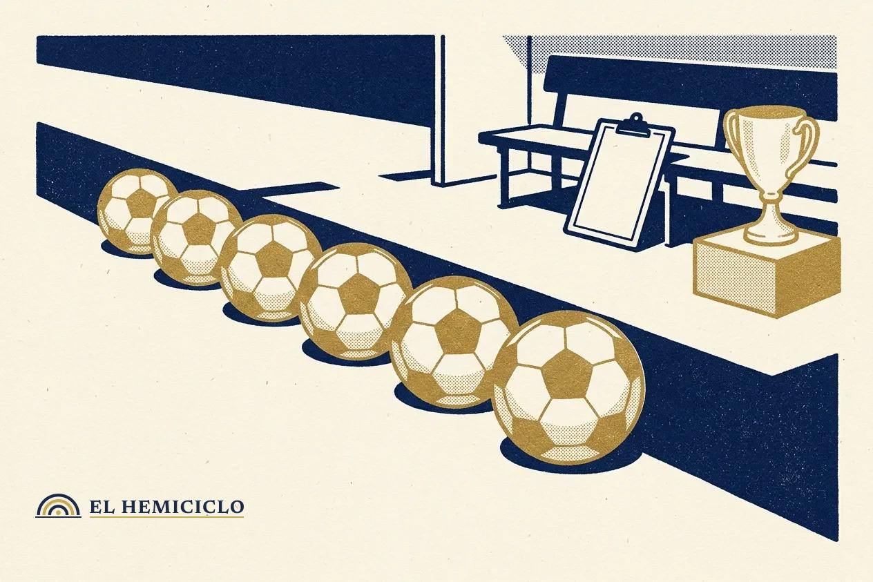 Ilustración de El Hemiciclo · los seis partidos sin ganar y el trabajo del banquillo