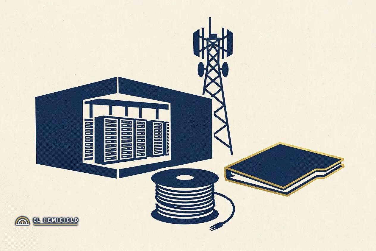 Ilustración de El Hemiciclo · la financiación de infraestructura digital: centros de
