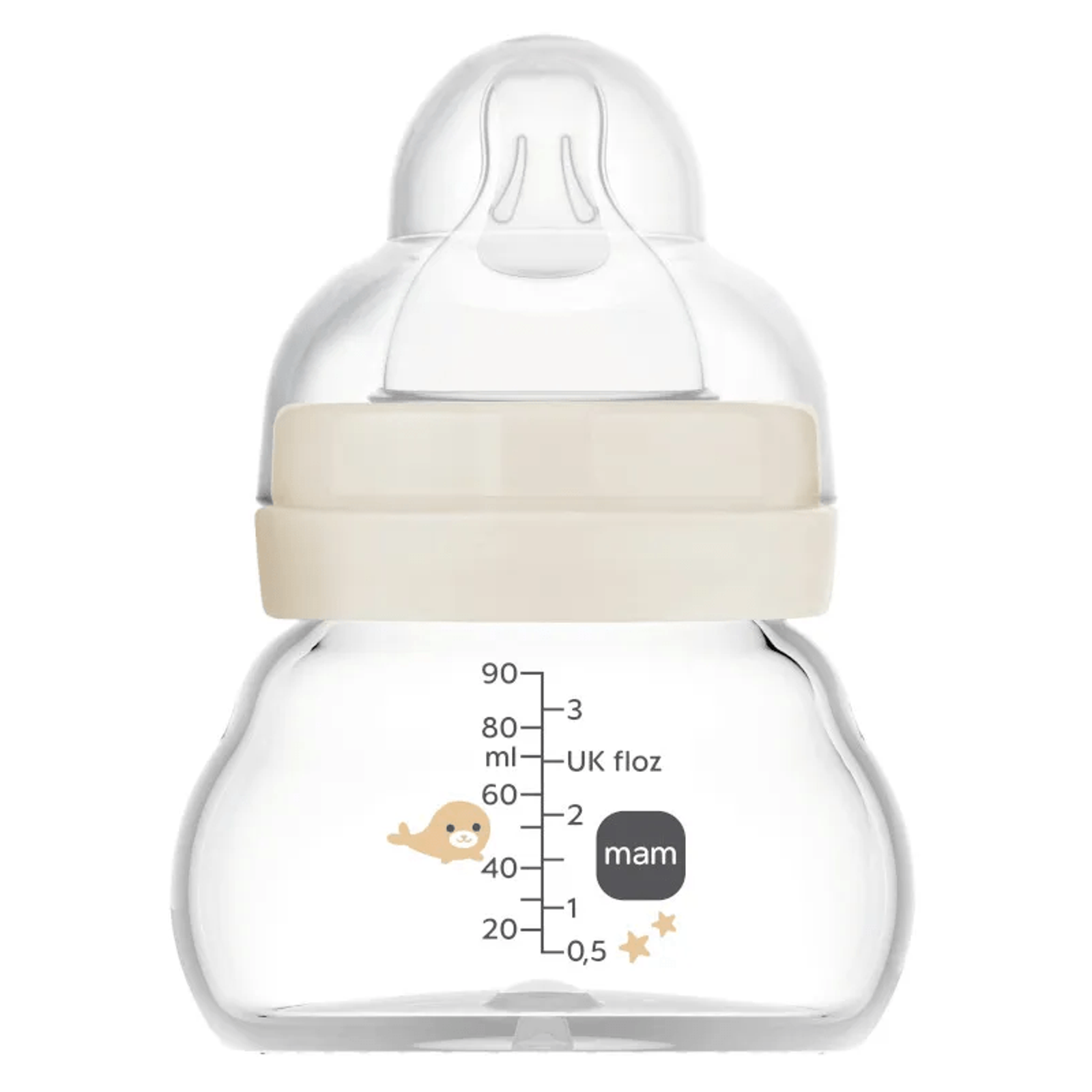 Biberó MAM Cristal Feel Good flux extra lent 90 ml