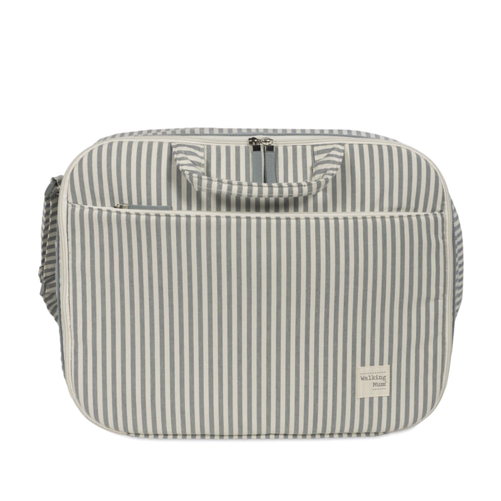 Maleta Praliné rayas matcha