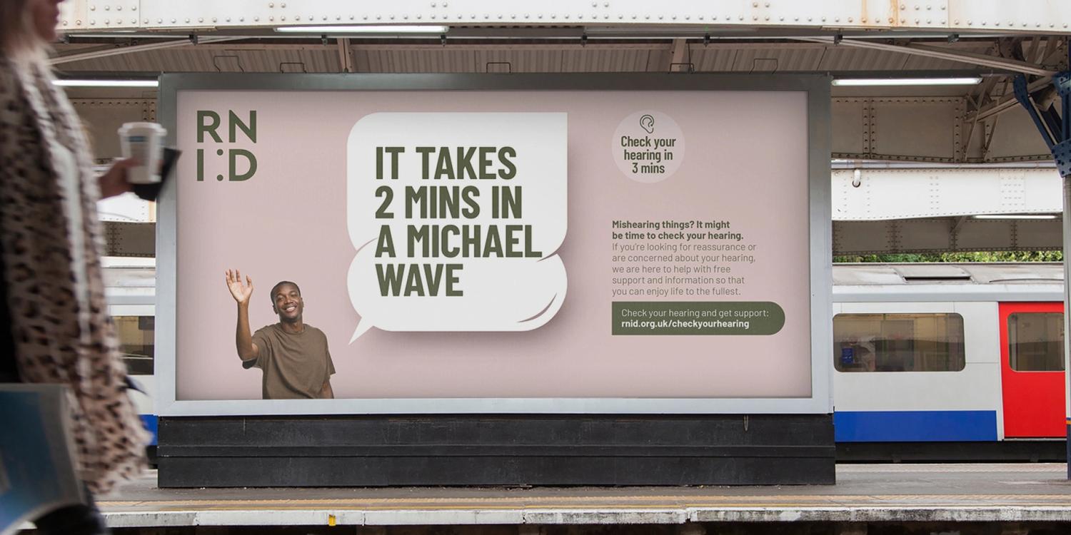 RNID Campaign Billboard