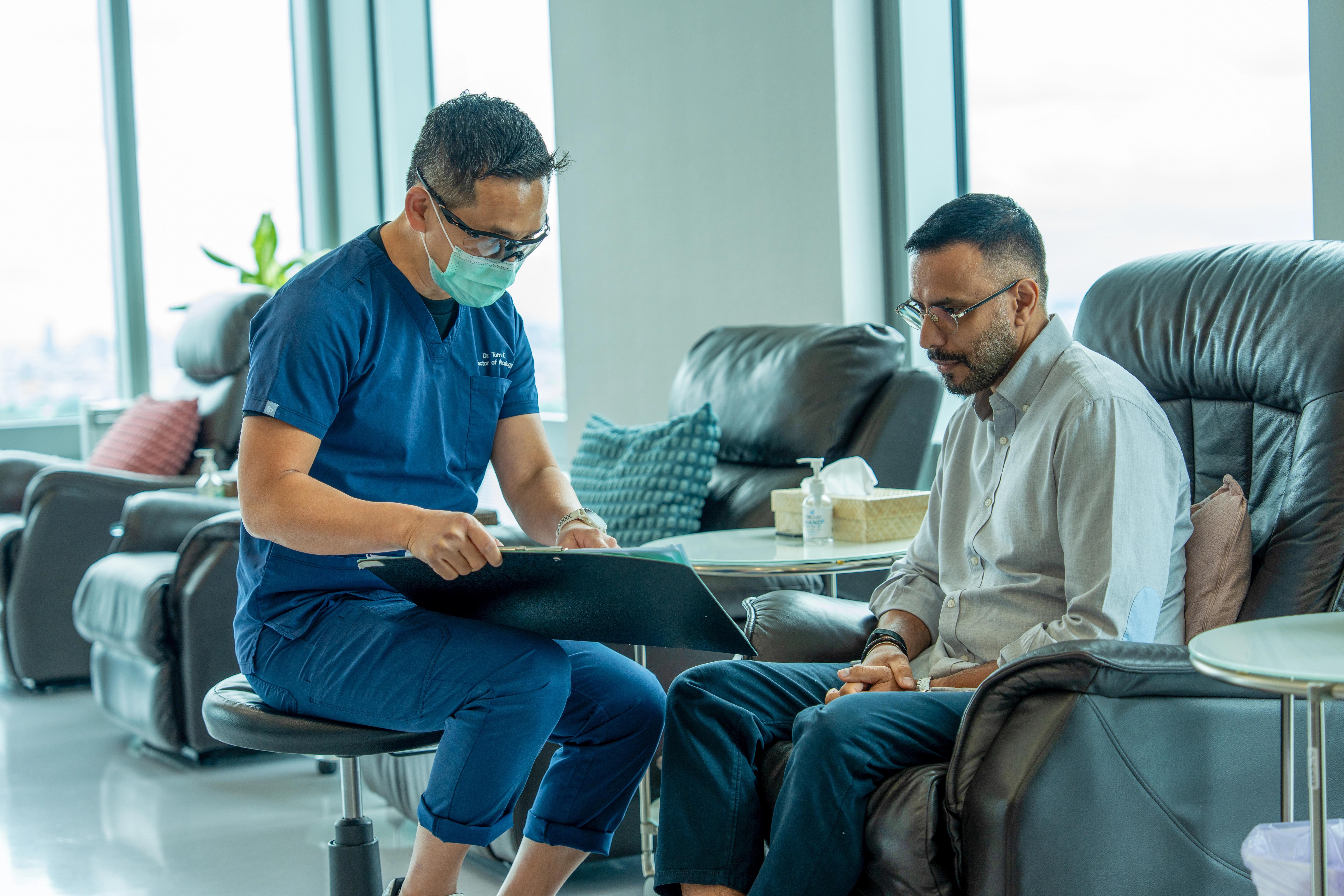 Doctor in consultation with a patient