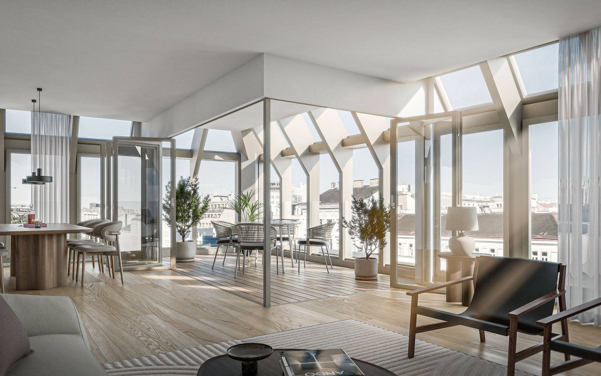 Großzügiges Dachgeschossapartment mit Loggia über der Wienzeile