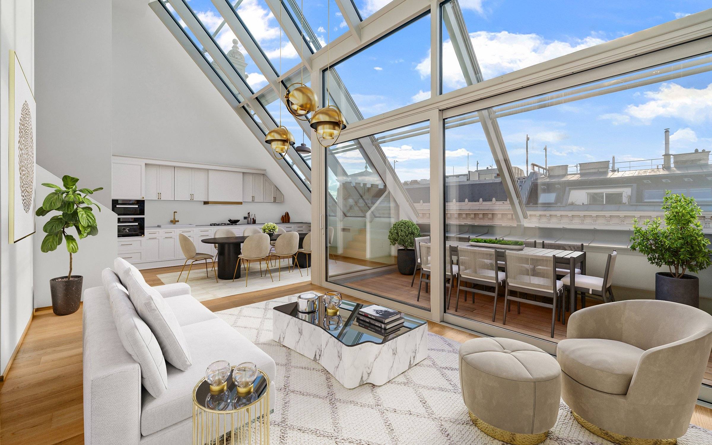 The Rathauspark Residence - Exklusives Dachgeschossapartment im Herzen von Wien