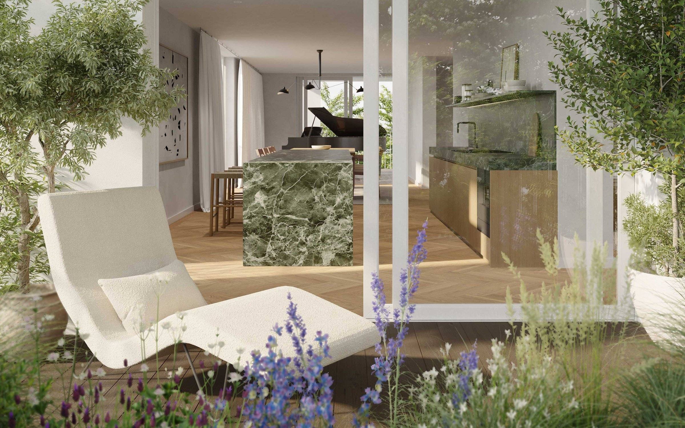 Elegantes Erstbezugsapartment im Grünen