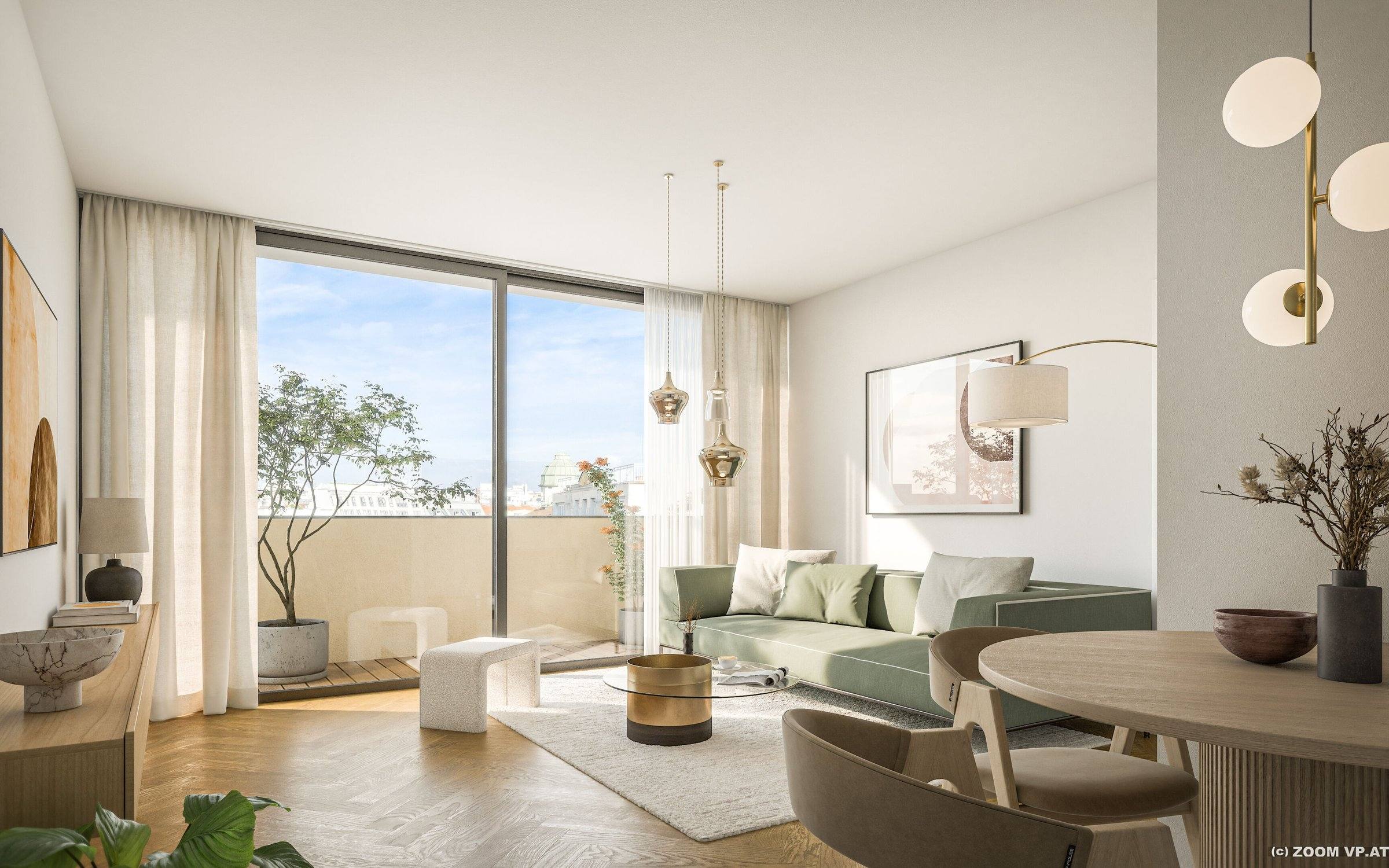 Zweizimmerwohnung mit Terrasse in Margaretner Bestlage