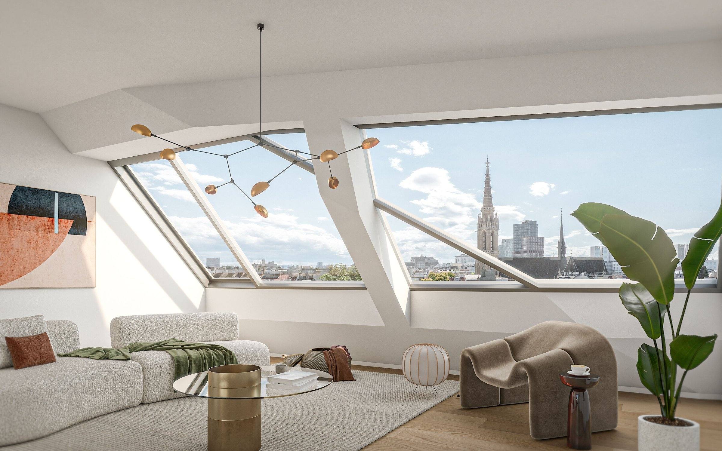 Großzügige Maisonette mit weitläufiger Terrasse am Donaukanal