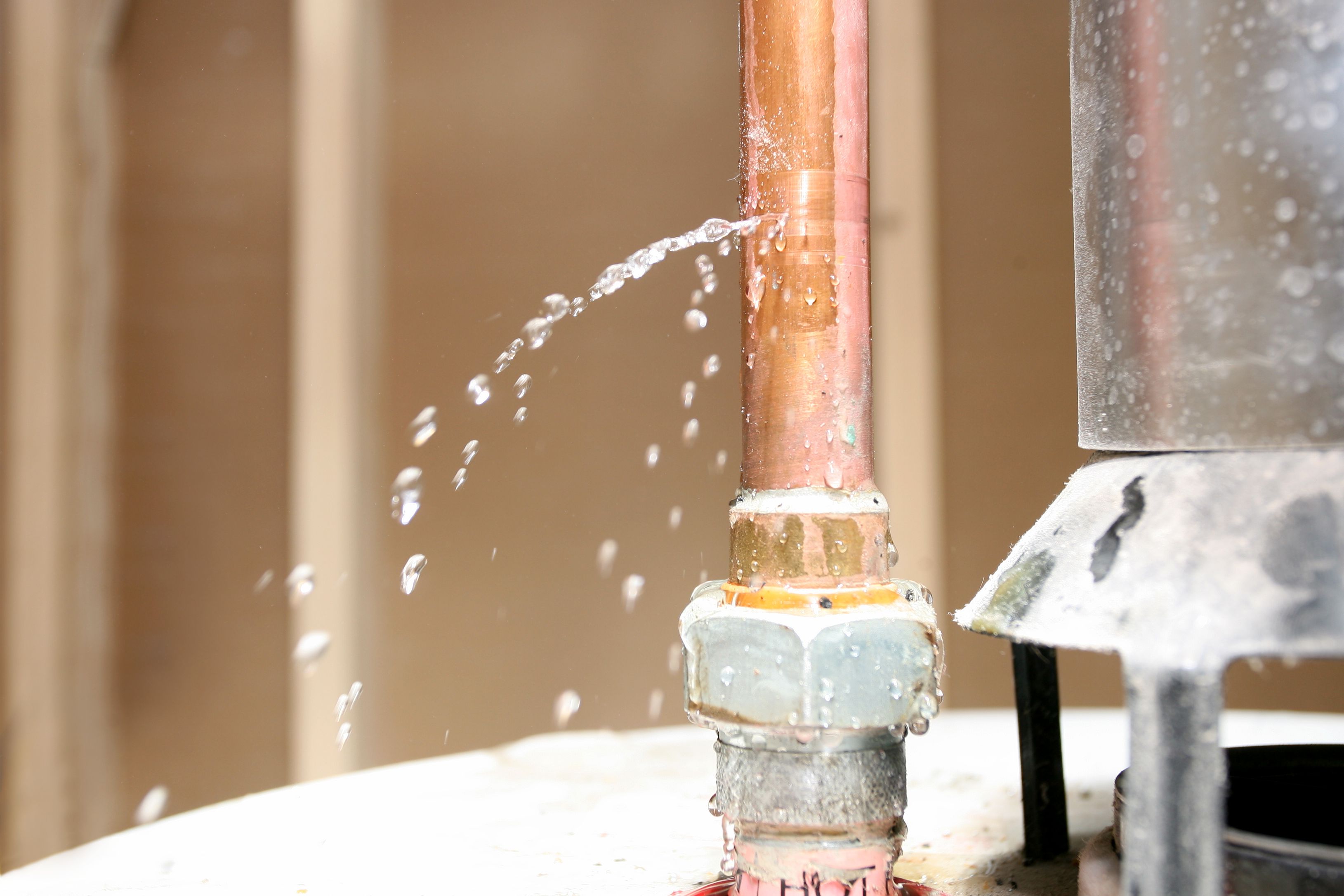 A leaking pipe