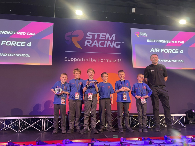 The F1 club at the STEM national racing competition