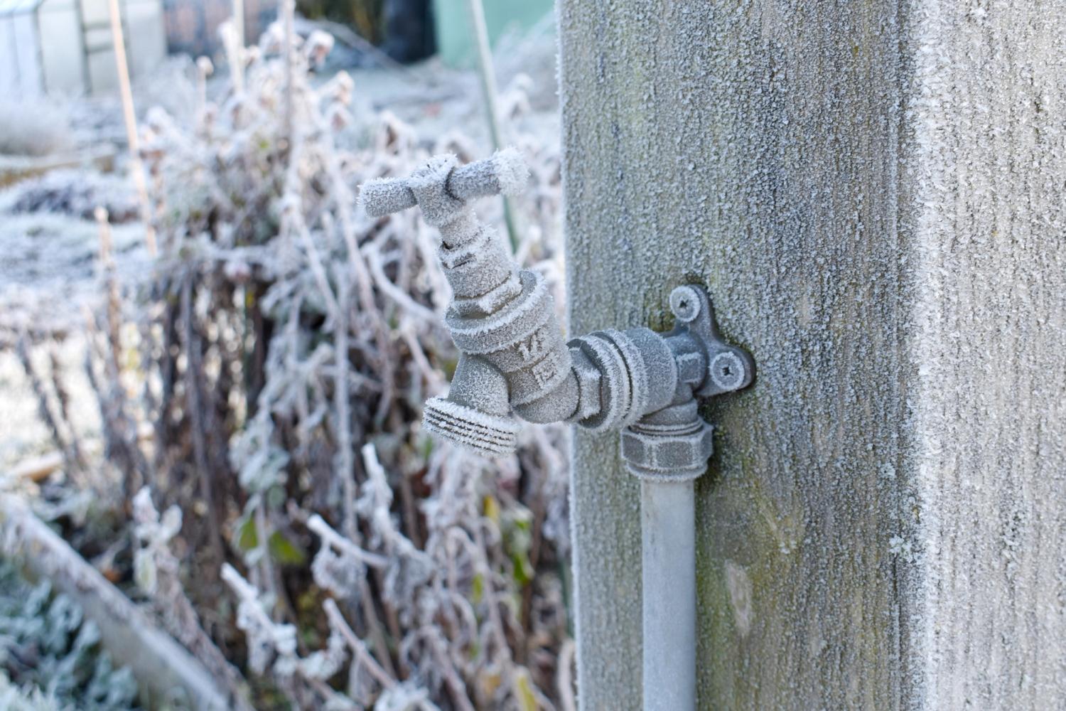 A frozen tap