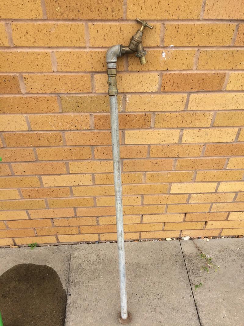 Photo of an example of the illegal use of a standpipe