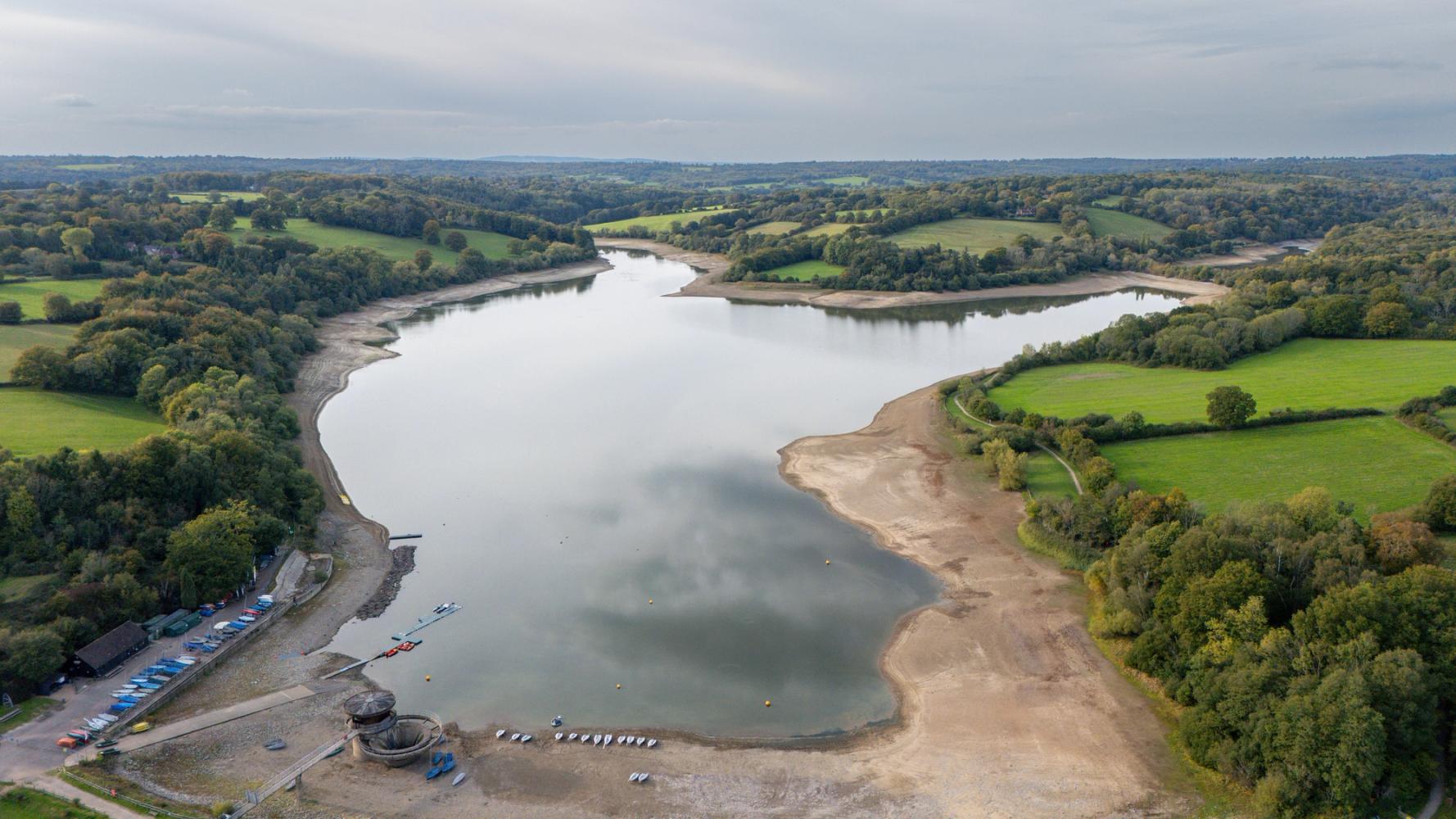 An image of Ardingly Reservoir as of 1st October 2025.