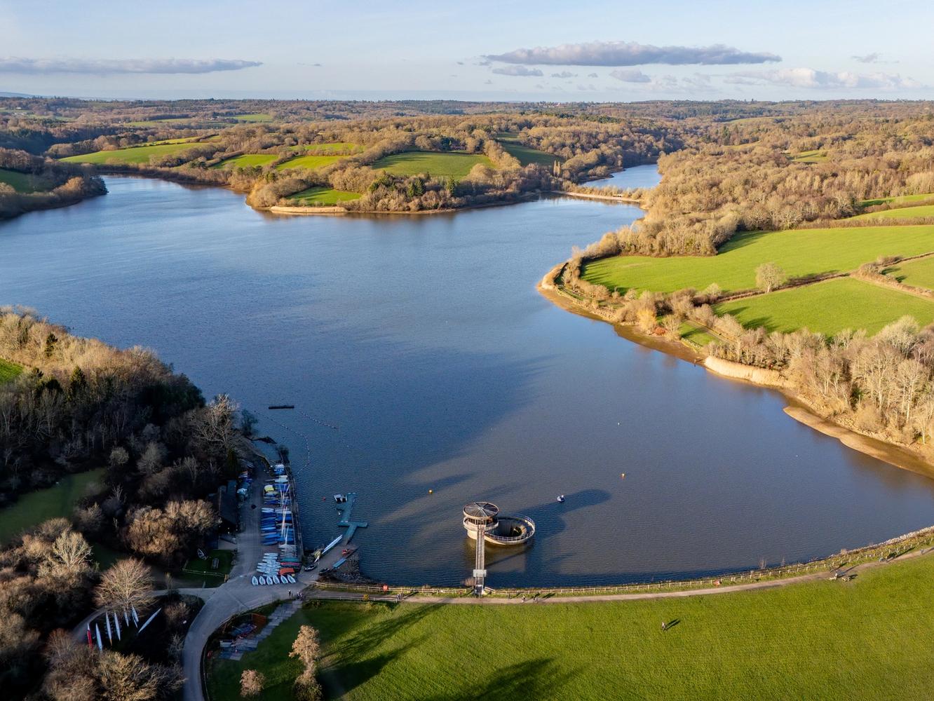 Photo of Ardingly Reservoir on 30 December 2025.