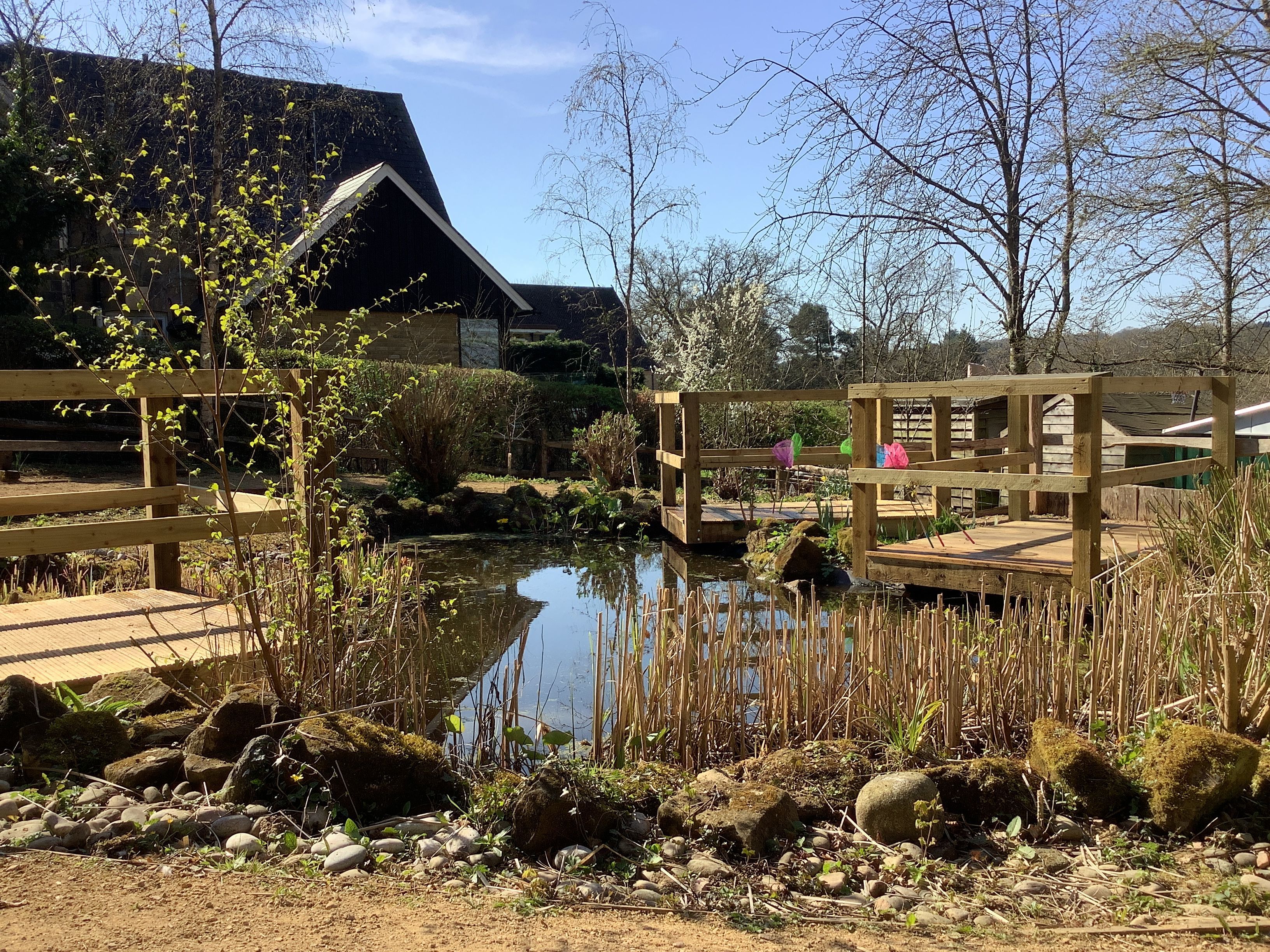 Photo of the new outdoor space at Balcombe Primary School