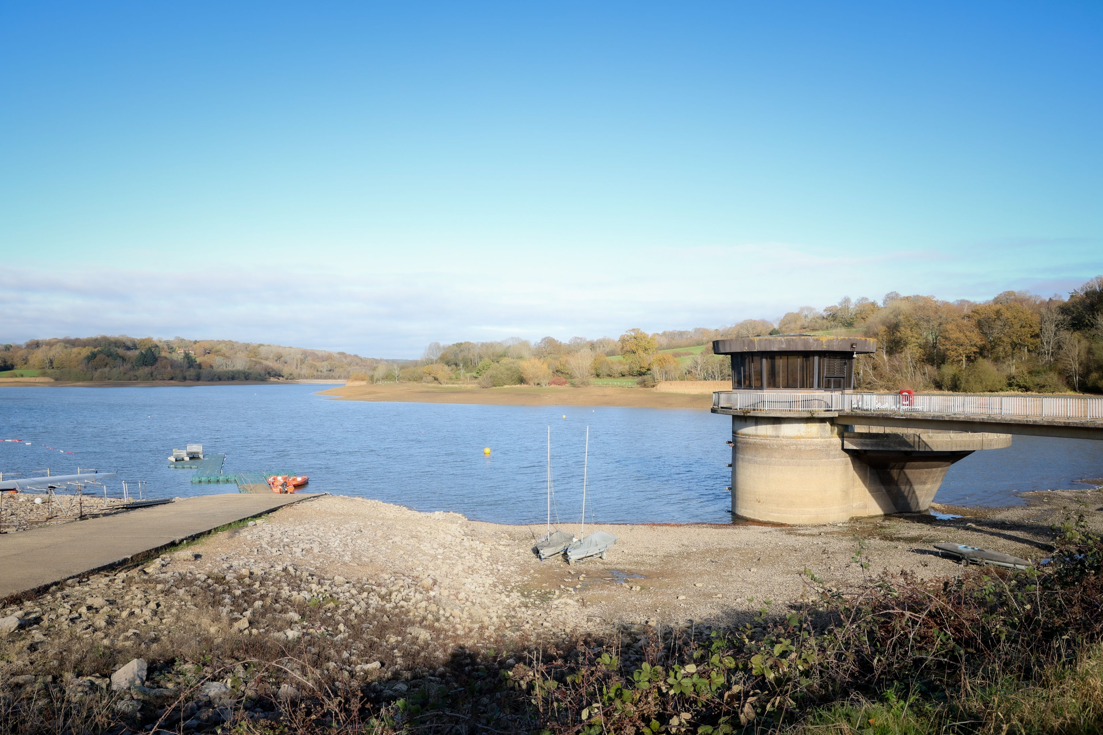 Photo of Ardingly Reservoir on 20 November 2025.