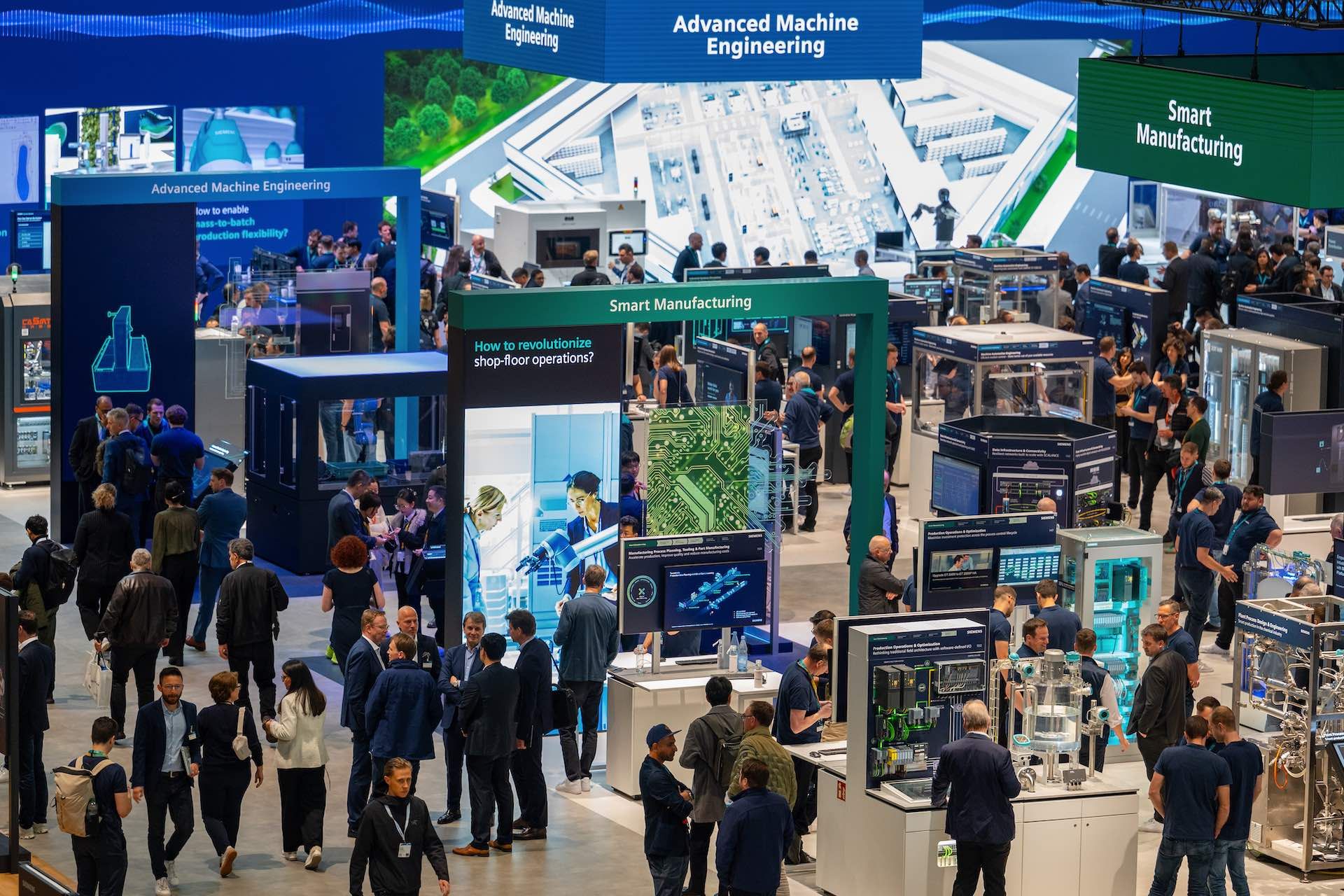 Hannover Messe industrial technology trade show exhibition hall Germany