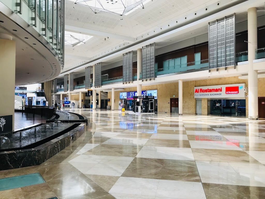 Dubai World Trade Centre exhibition hall for Arab Health trade show