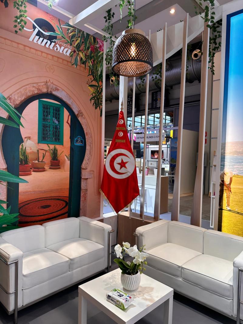 Pavillon ONTT conçu et réalisé par EFFECT Global pour la promotion du tourisme tunisien à l'international
