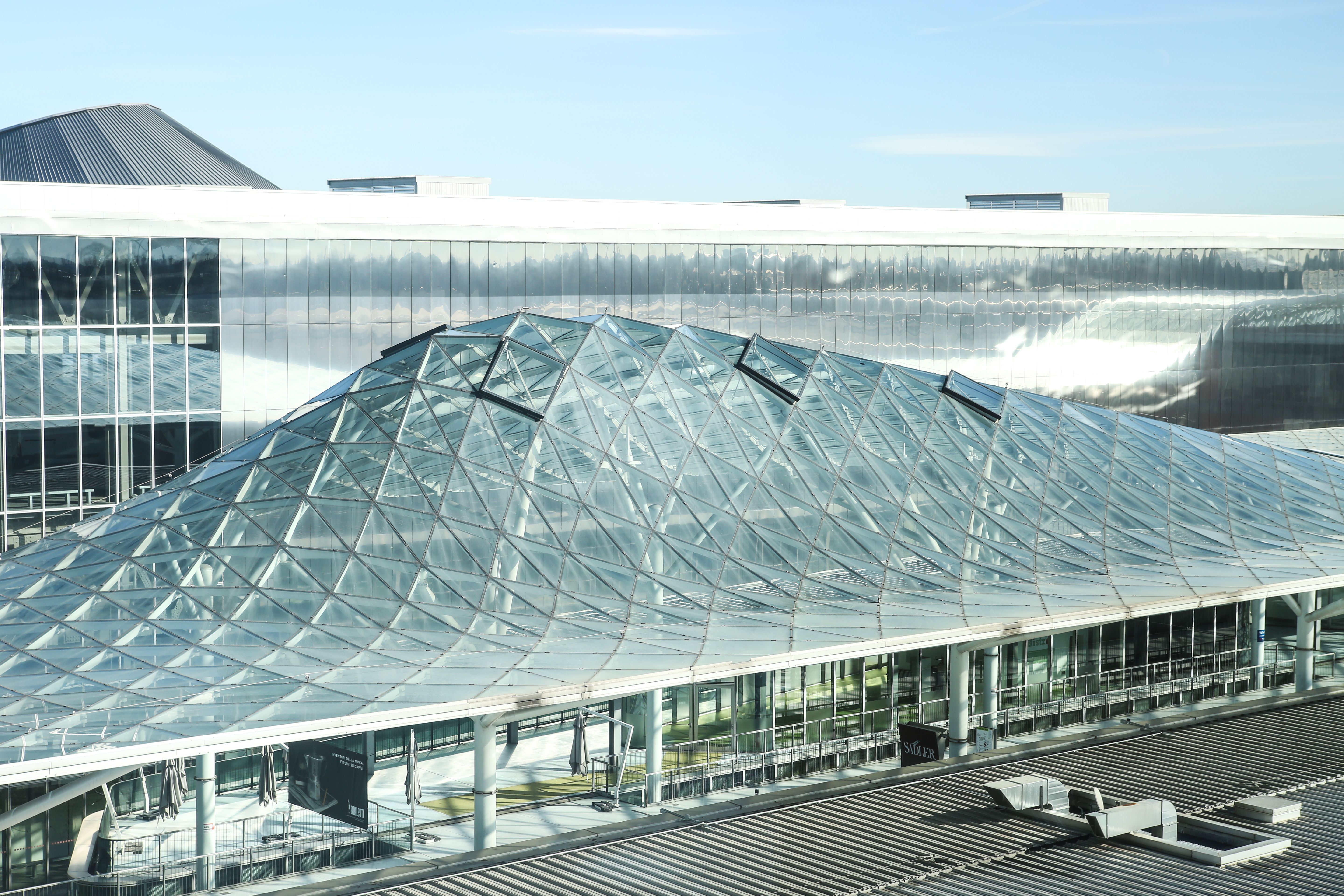 Fiera Milano Rho exhibition centre aerial view Italy