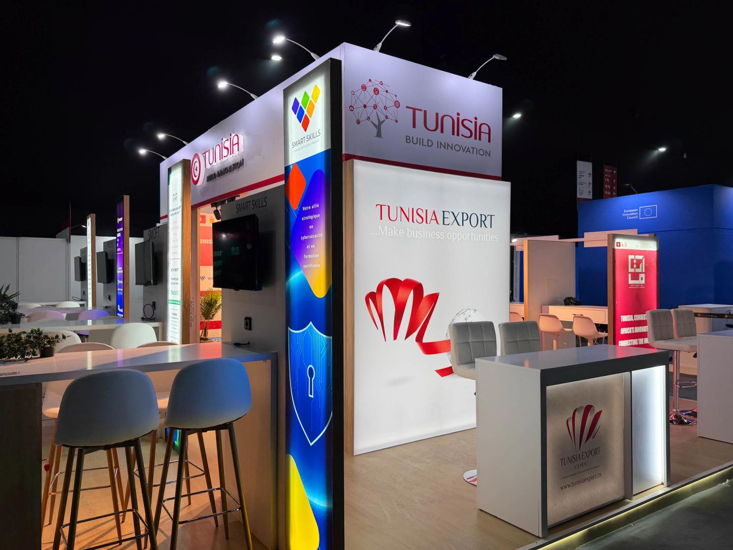 Tunisia National Pavilion for CEPEX at GITEX Africa 2026, Place Bab Jdid, Marrakech, by EFFECT Global