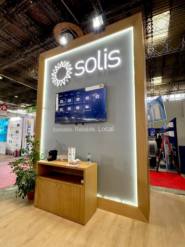 Détail stand sur mesure Solis Carthage Expo Kram Tunis EFFECT Global