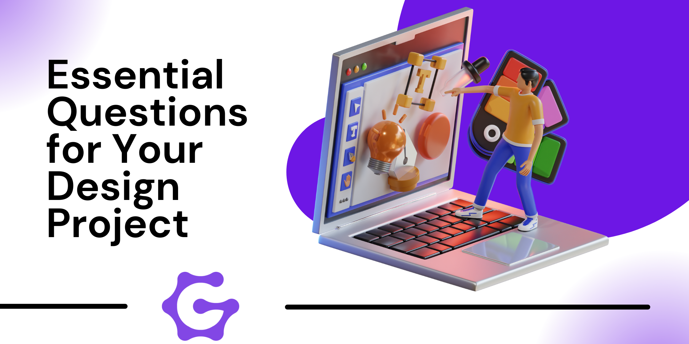 an advertisement for essential questions for your design project