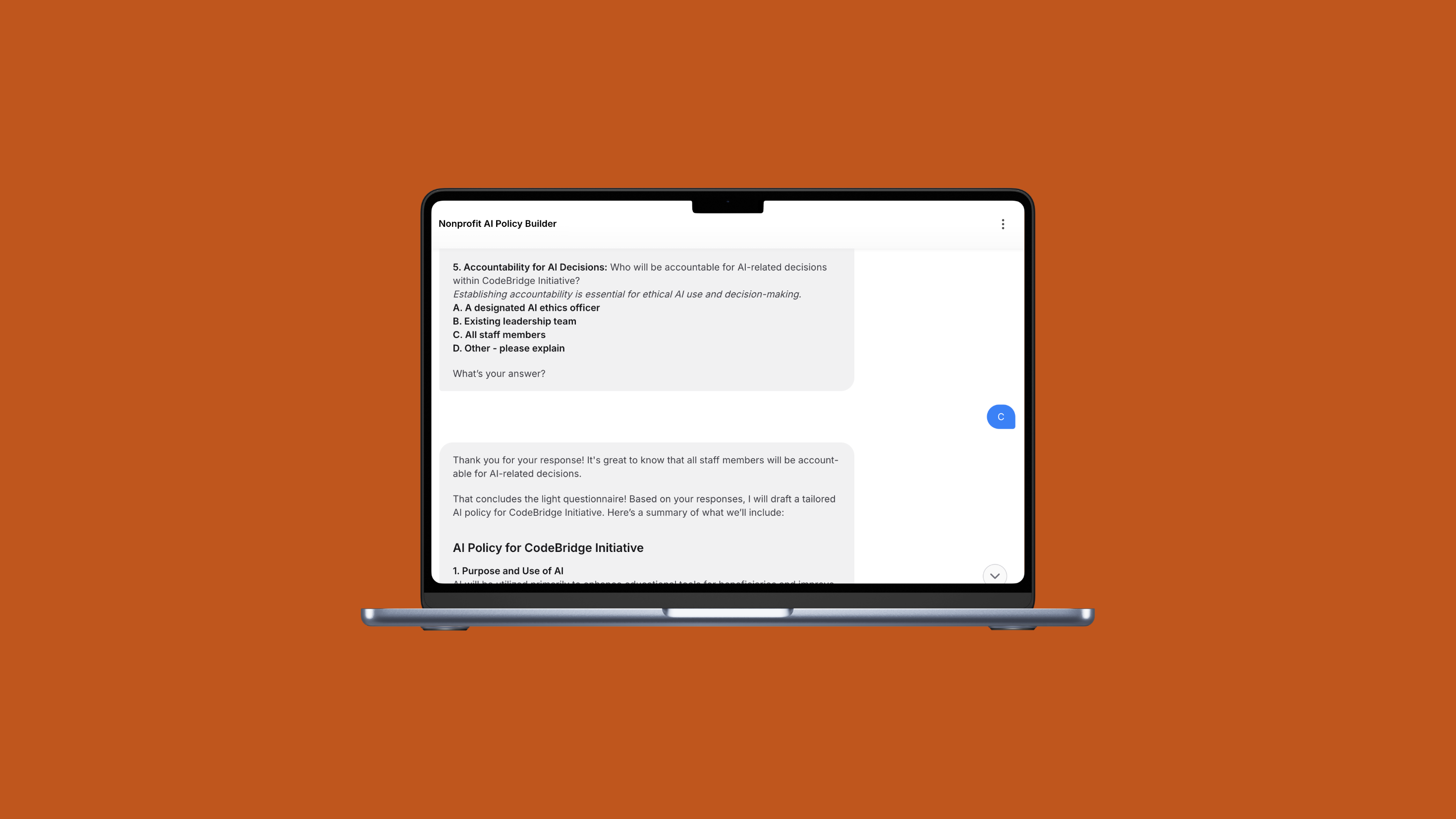 Introducing the Nonprofit AI Policy Builder