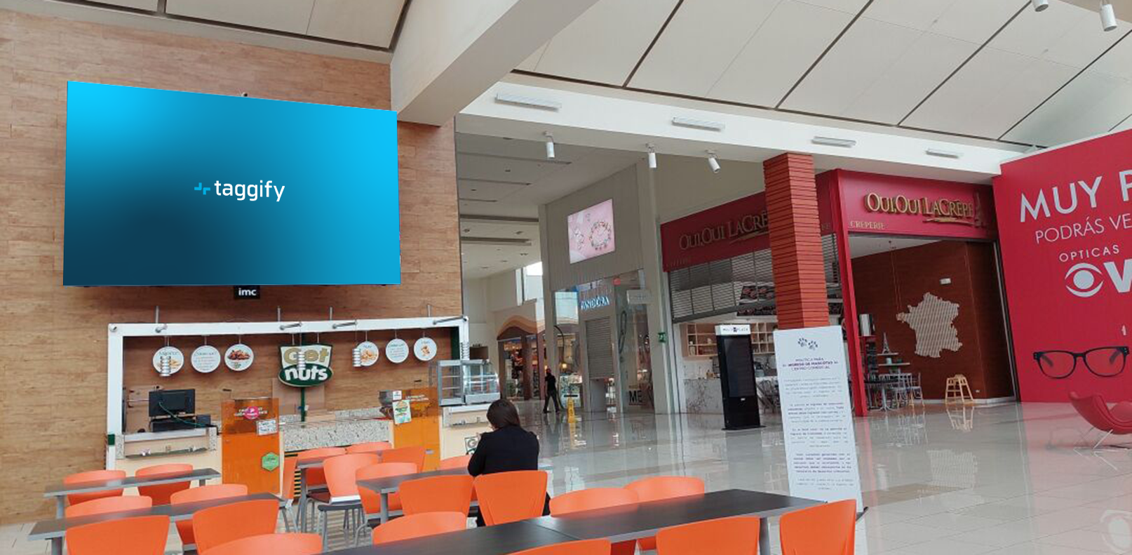 San Jose - Multiplaza Curridabat - Pantalla Food Court, San José