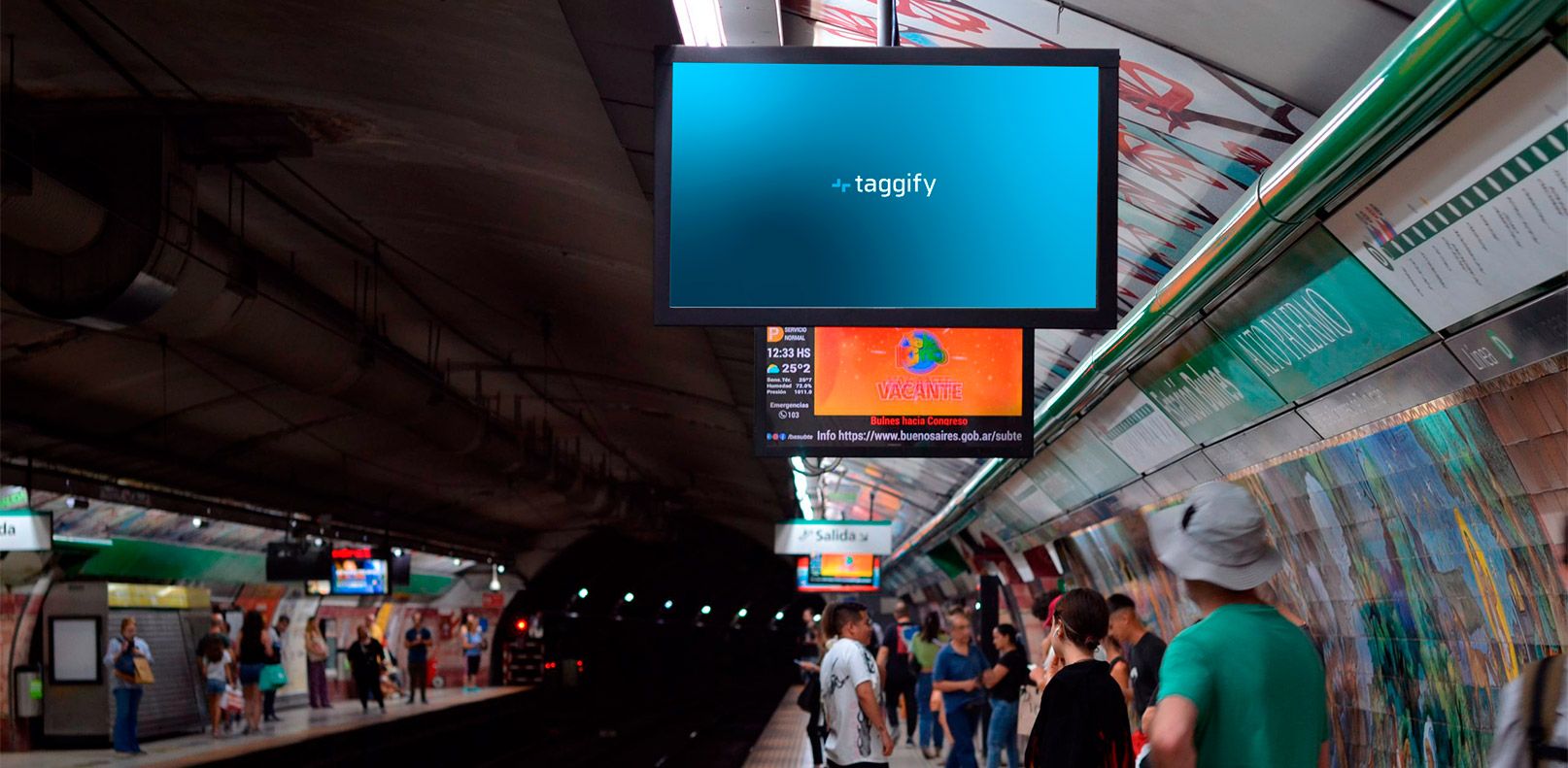 AR - CABA - SubTV Linea D - 78 Pantallas - CABA